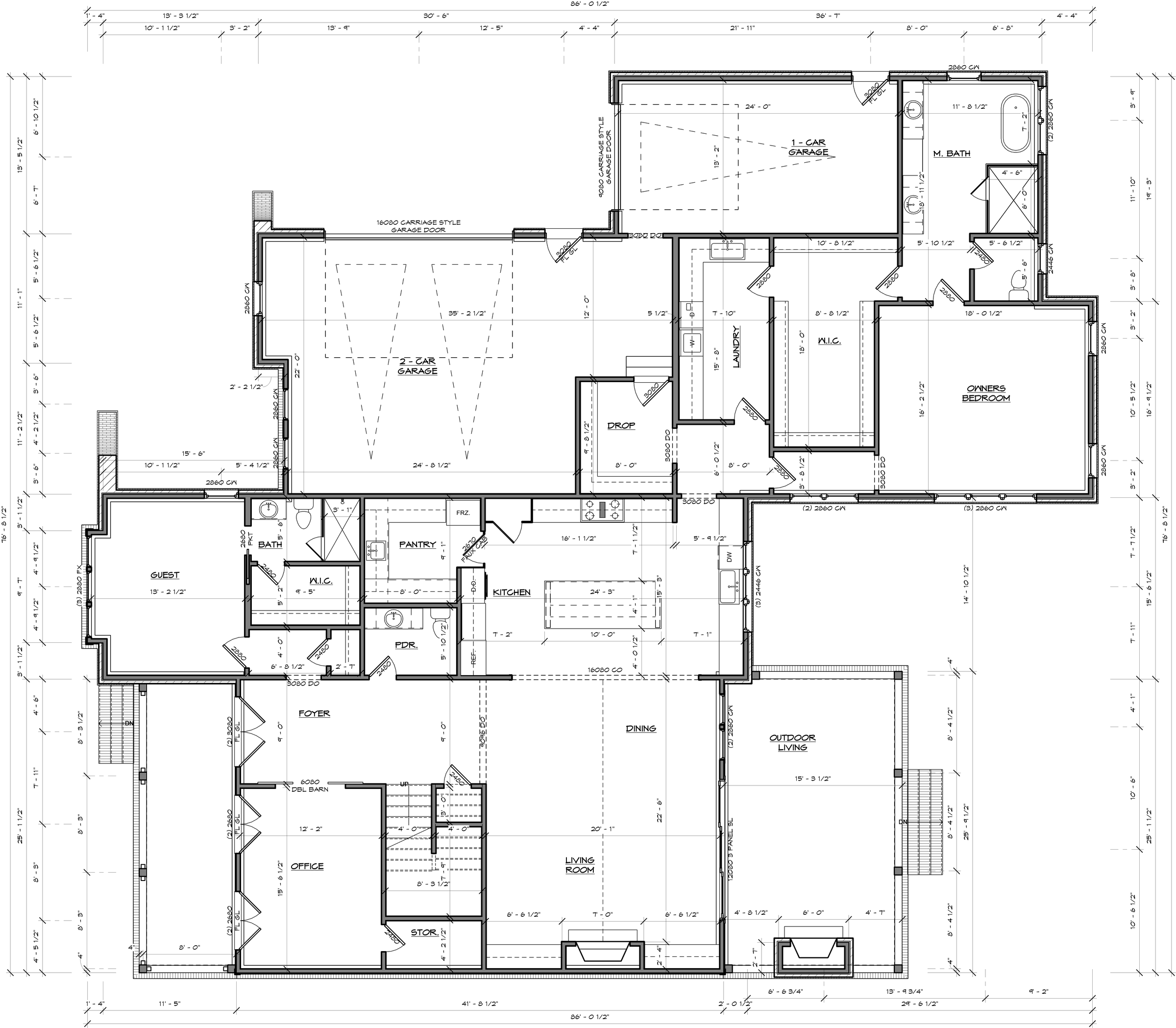 Willow first floor plan