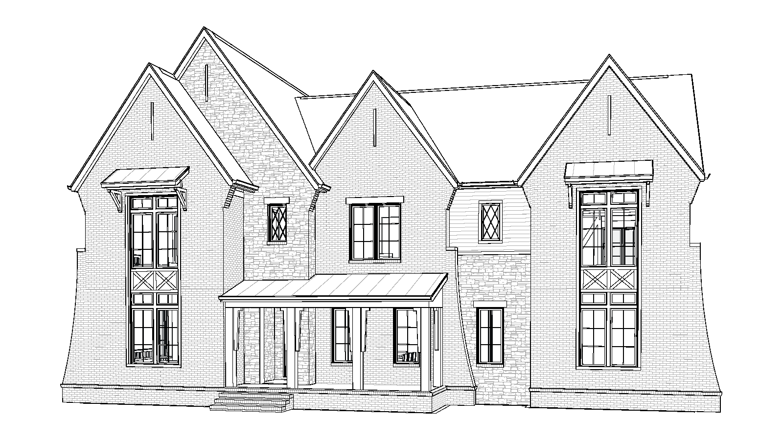Spruce A house plan front elevation