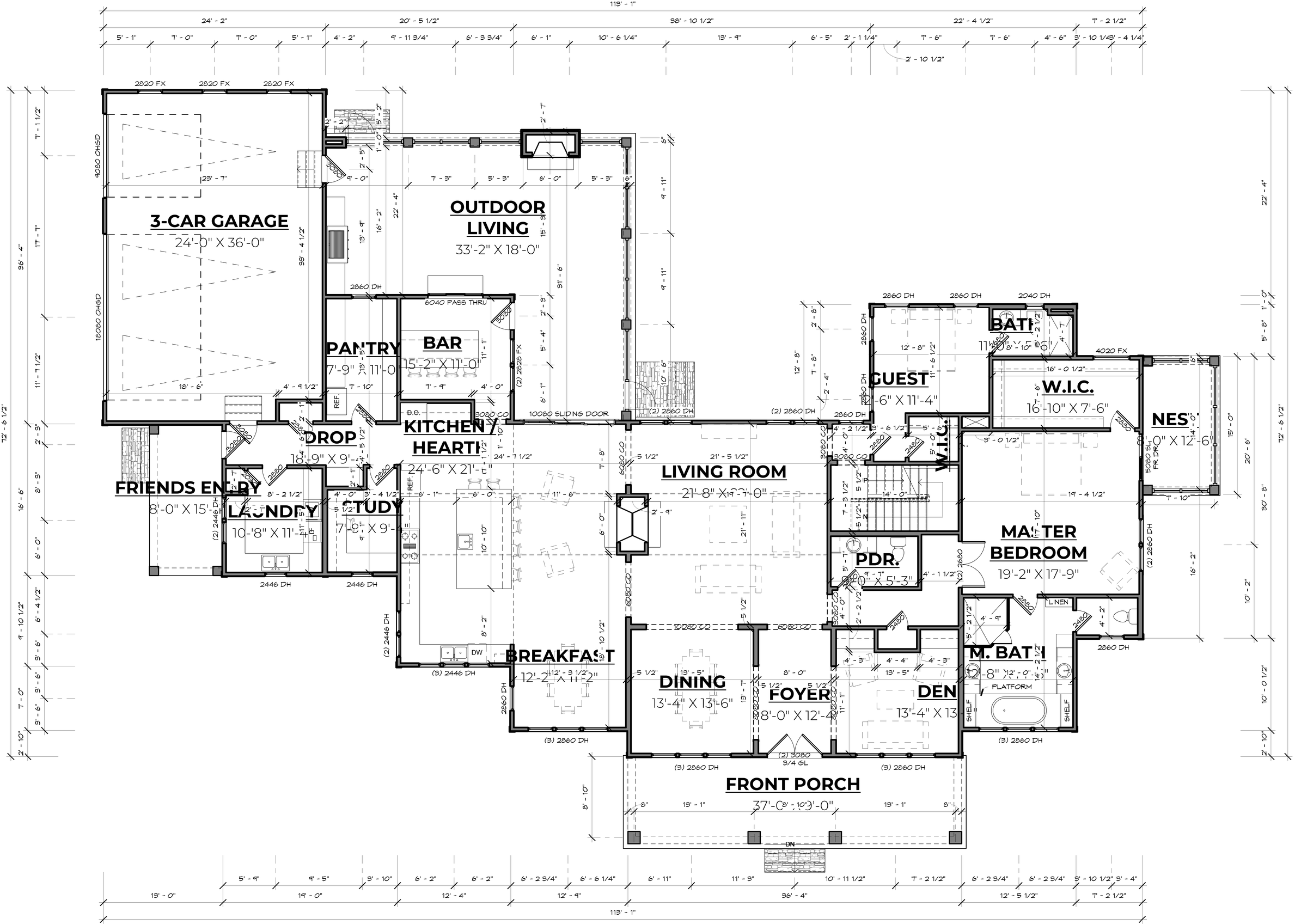 Cedar first floor plan