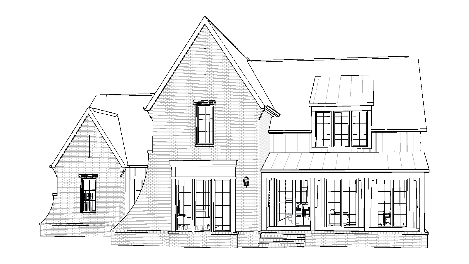 Willow house plan front elevation