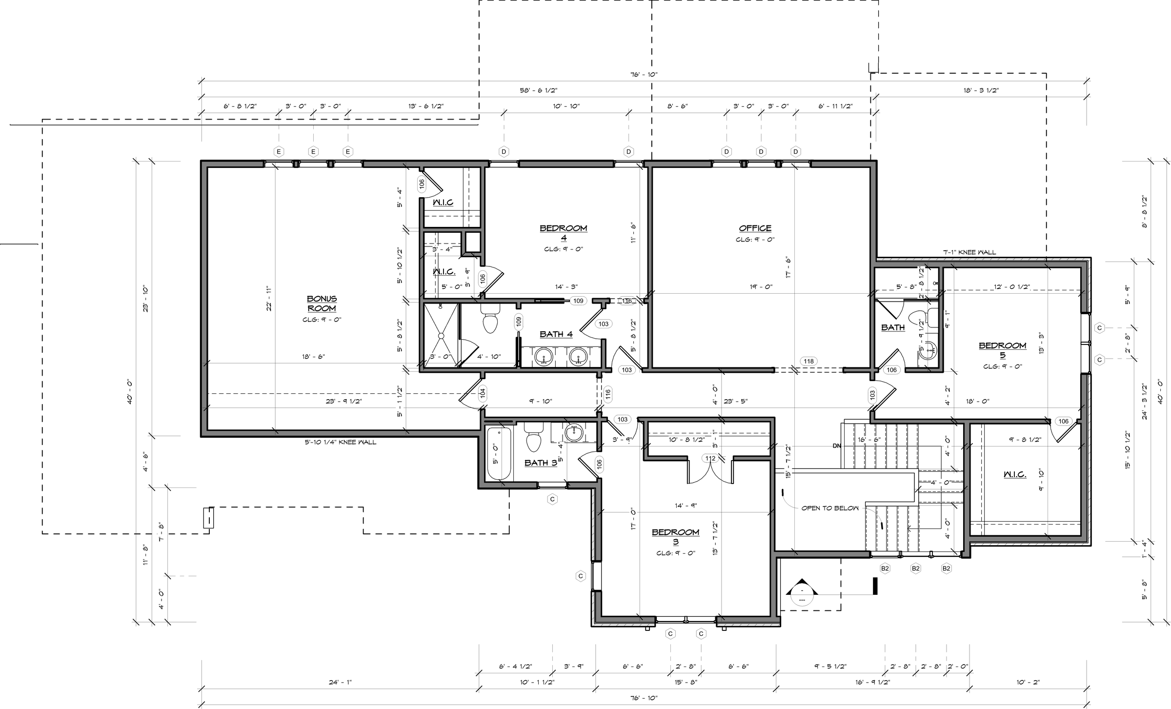 Hickory second floor plan